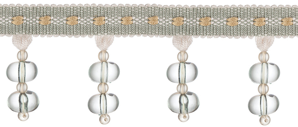 Jones Belezza Beaded Trim, Thyme