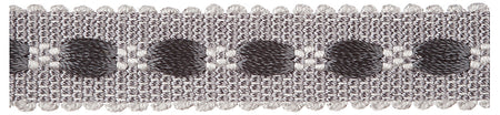 Jones Belezza Narrow Braid Trim, Platinum