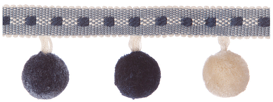 Jones Belezza Pom Pom Trim, Denim
