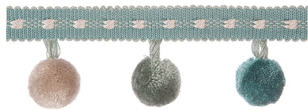 Jones Belezza Pom Pom Trim, Turquoise