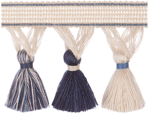 Jones Belezza Tassel Braid Trim, Denim