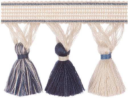 Jones Belezza Tassel Braid Trim, Denim