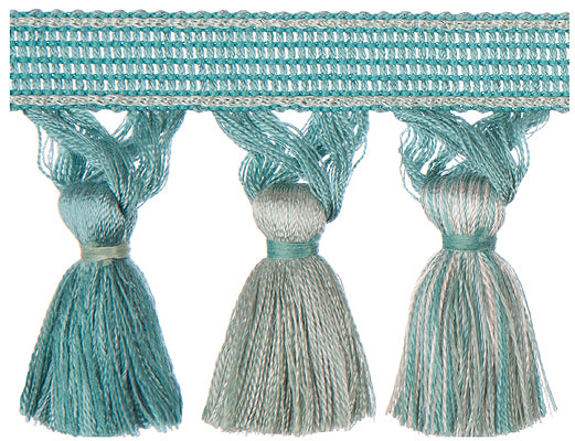 Jones Belezza Tassel Braid Trim, Turquoise