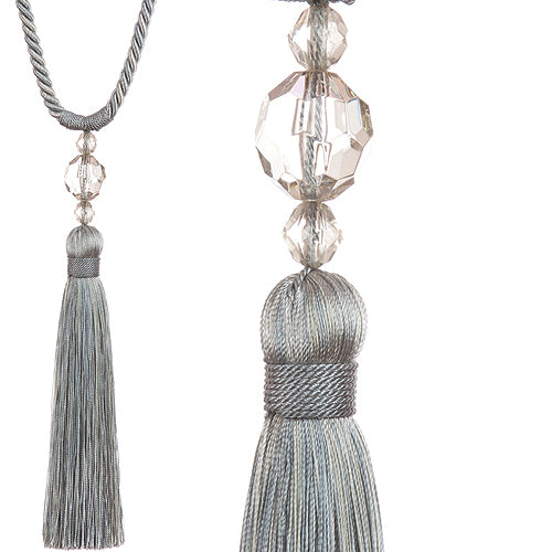 Jones Pixie Rope Tieback, Duckegg