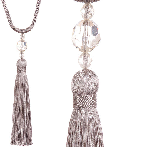 Jones Pixie Rope Tieback, Silver