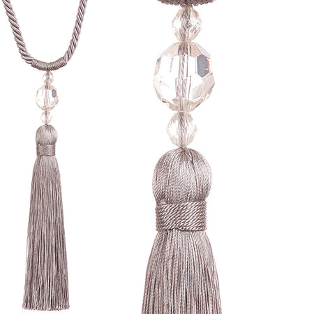 Jones Pixie Rope Tieback, Silver