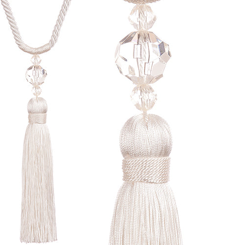 Jones Pixie Rope Tieback, White