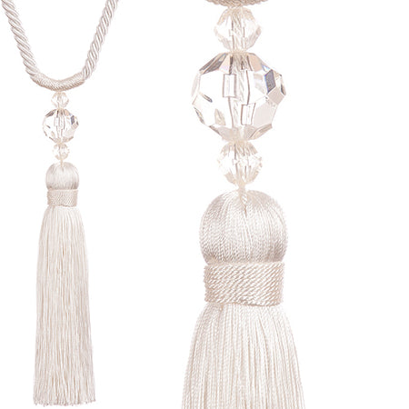 Jones Pixie Rope Tieback, White