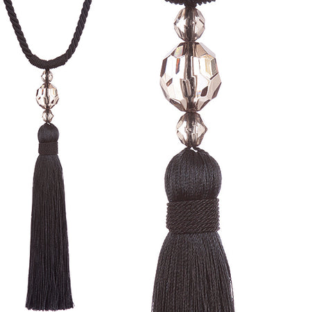 Jones Pixie Rope Tieback, Black