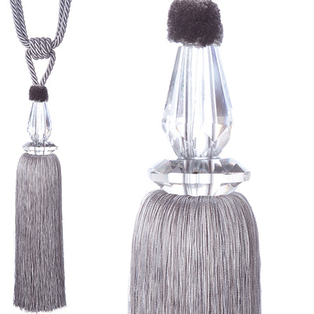 Jones Shard Rope Tieback, Silver