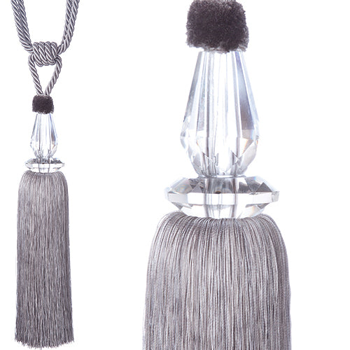 Jones Shard Rope Tieback, Silver
