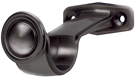 Galleria 35mm Pole Centre Support Bracket Black Nickel