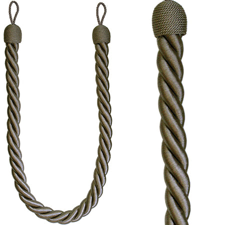 Jones Monte Carlo Rope Curtain Tieback, Taupe