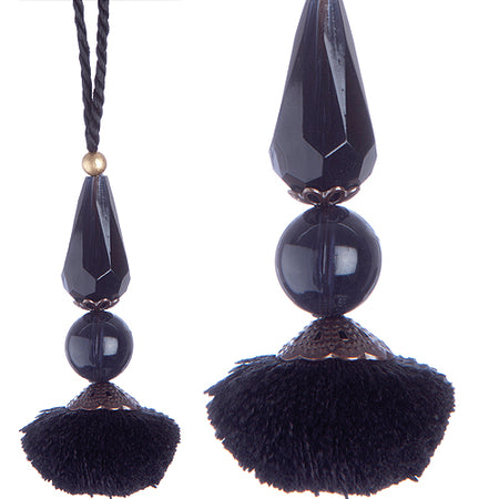 Jones Interlude Beaded Pendant, Black