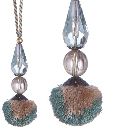 Jones Interlude Beaded Pendant, Aqua