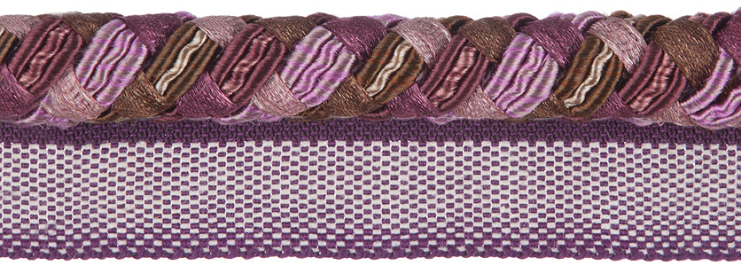 Jones Interlude Flanged Cord Trimming, Aubergine