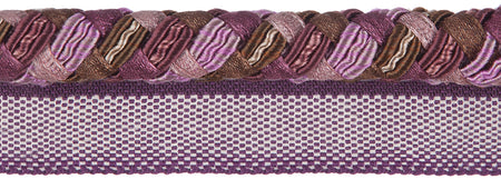 Jones Interlude Flanged Cord Trimming, Aubergine