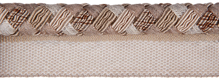 Jones Interlude Flanged Cord Trimming, Latte