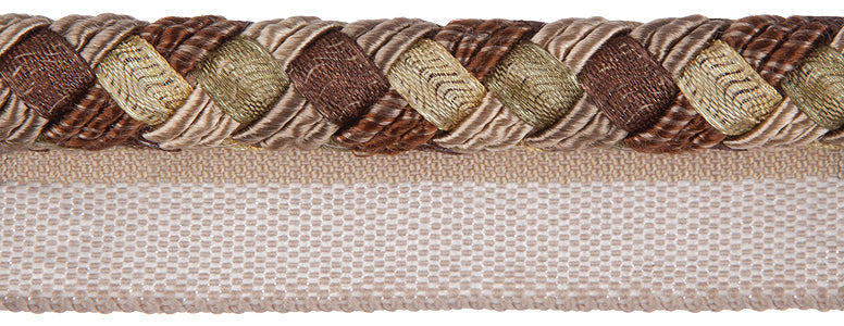 Jones Interlude Flanged Cord Trimming, Orange