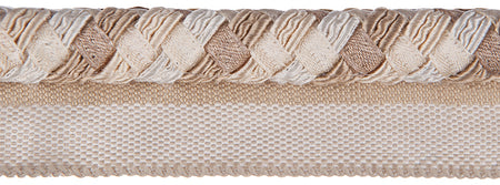 Jones Interlude Flanged Cord Trimming, Cream
