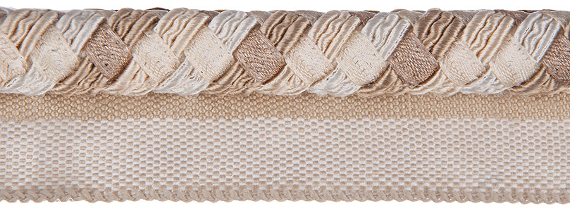 Jones Interlude Flanged Cord Trimming, Cream