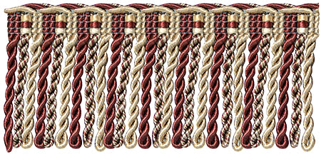 Jones Interlude Bullion Fringe Trimming, Rose