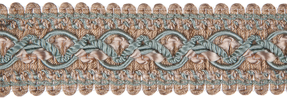 Jones Interlude Braid Trimming, Aqua