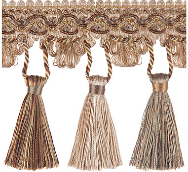 Jones Interlude Tassel Fringe Trimming, Orange