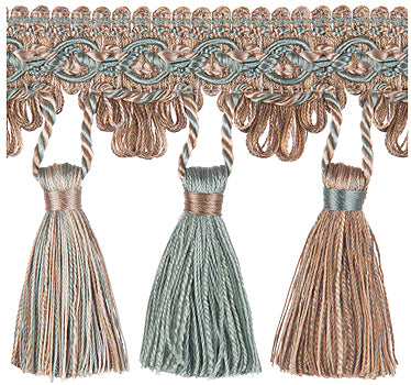 Jones Interlude Tassel Fringe Trimming, Aqua