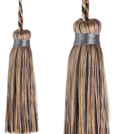 Jones Florentine Cushion Tassel, Mushroom