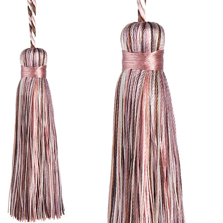 Jones Florentine Cushion Tassel, Chalk Pink
