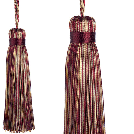 Jones Florentine Cushion Tassel, Wine