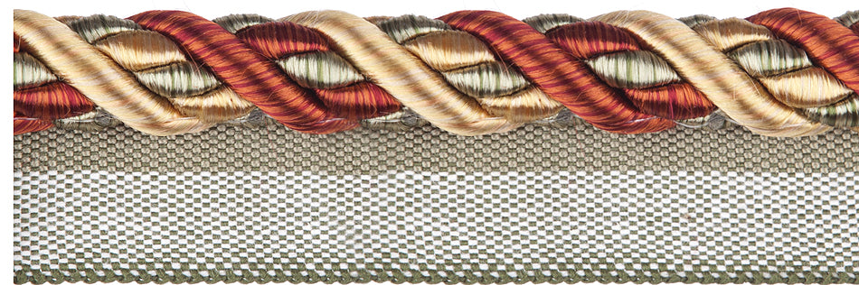 Jones Florentine Trimming Flanged Cord, Jewel