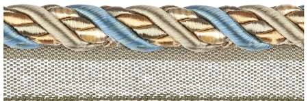 Jones Florentine Trimming Flanged Cord, Sky