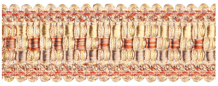 Jones Florentine Trimming Braid, Terracotta