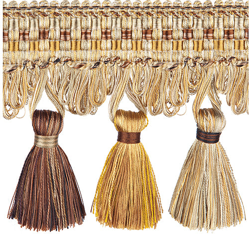 Jones Florentine Trimming Tassel Fringe, Bronze
