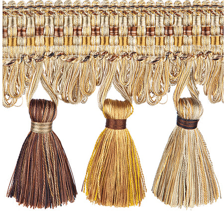 Jones Florentine Trimming Tassel Fringe, Bronze