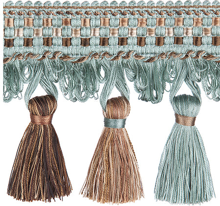 Jones Florentine Trimming Tassel Fringe, Duckegg