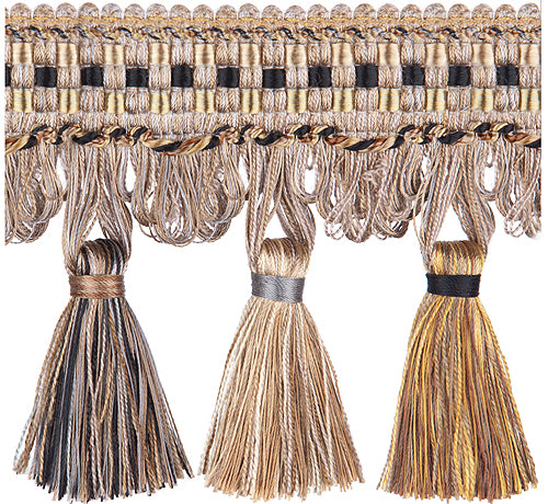 Jones Florentine Trimming Tassel Fringe, Mushroom
