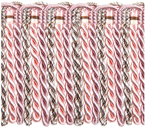 Jones Florentine Trimming Bullion Fringe, Chalk Pink