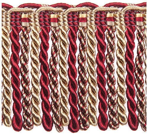 Jones Florentine Trimming Bullion Fringe, Wine