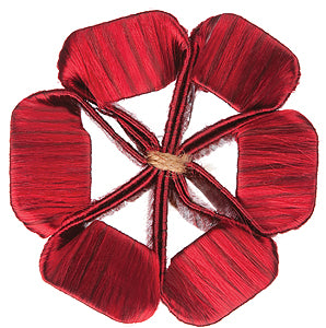 Jones Florentine Large Decorative Rosette, Wine