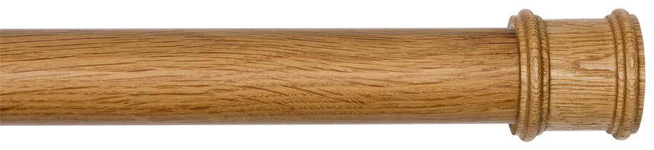 Byron Rustica 35mm 45mm 55mm Curtain Pole English Oak Toulon