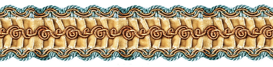 JLS Flamenco Pleated Velvet Ribbon Trim