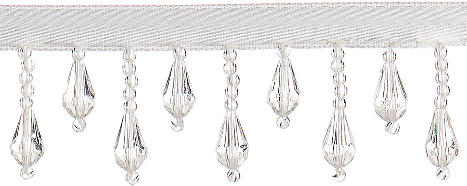 JLS Satin Beaded Trimming, Teardrop Fringe