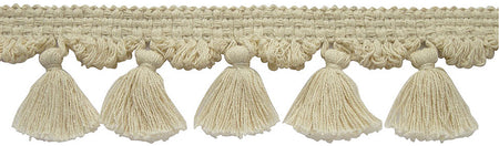 Hallis Naturals Tassel Fringe Trimming, Natural