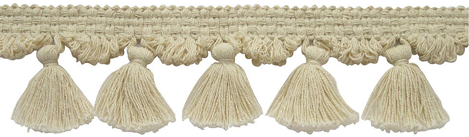 Hallis Naturals Tassel Fringe Trimming, Natural