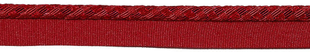 Hallis Verona Flanged Cord Trimming Coral