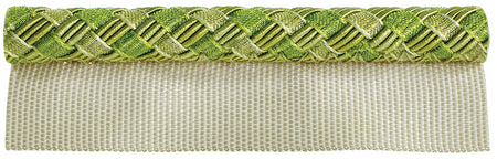 Hallis Verona Flanged Cord Trimming Lime Green
