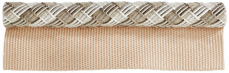 Hallis Verona Flanged Cord Trimming Platinum